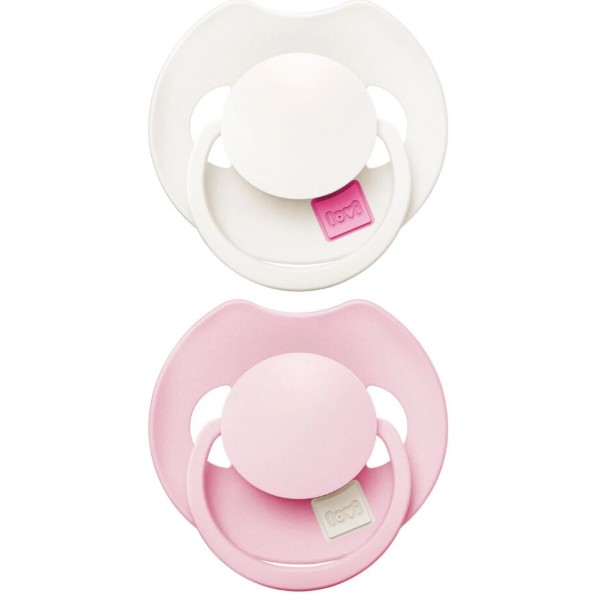 Фото - Динамическая пустышка Lovi Prime 0-6 мес 2 шт. Rose/Rose Cream (34/454)